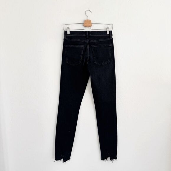 AGOLDE Sophie Mid Rise Skinny Ankle Jeans Black Size 26 - Picture 4 of 14